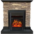 Каминокомплект IdaMebel Gemma Brown Majestic Black