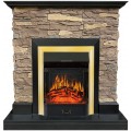 Каминокомплект IdaMebel Gemma Brown Majestic Brass