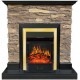 Каминокомплект IdaMebel Gemma Brown Majestic Brass